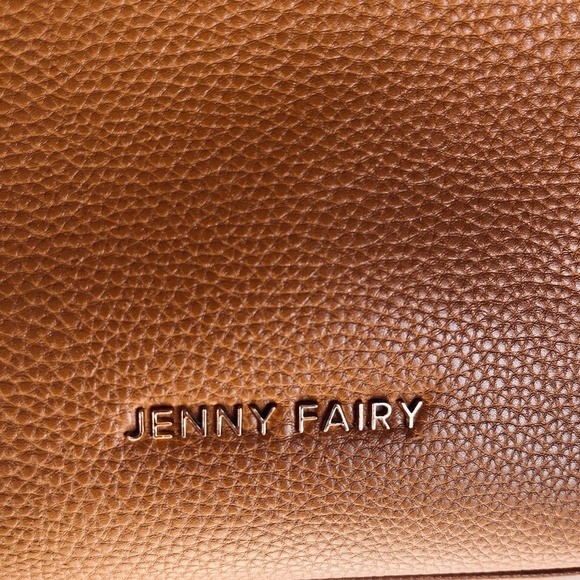 Jenny Fairy Poland Brown Camel Vegan Leather Large Tote Bag RD2032 - Picture 4 of 14